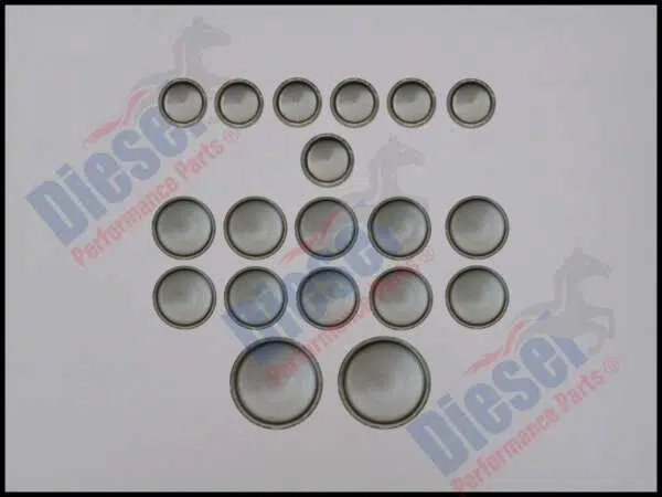 Core Plugs  Head Stainless Steel Kit (DPP Head - Rodeo, Colorado, DMAX up to 04/2012 and N Series up to 08/2013)