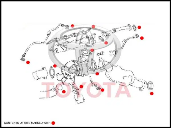 Gasket Turbocharger Kit, Left, 200 Ser 08/2015>