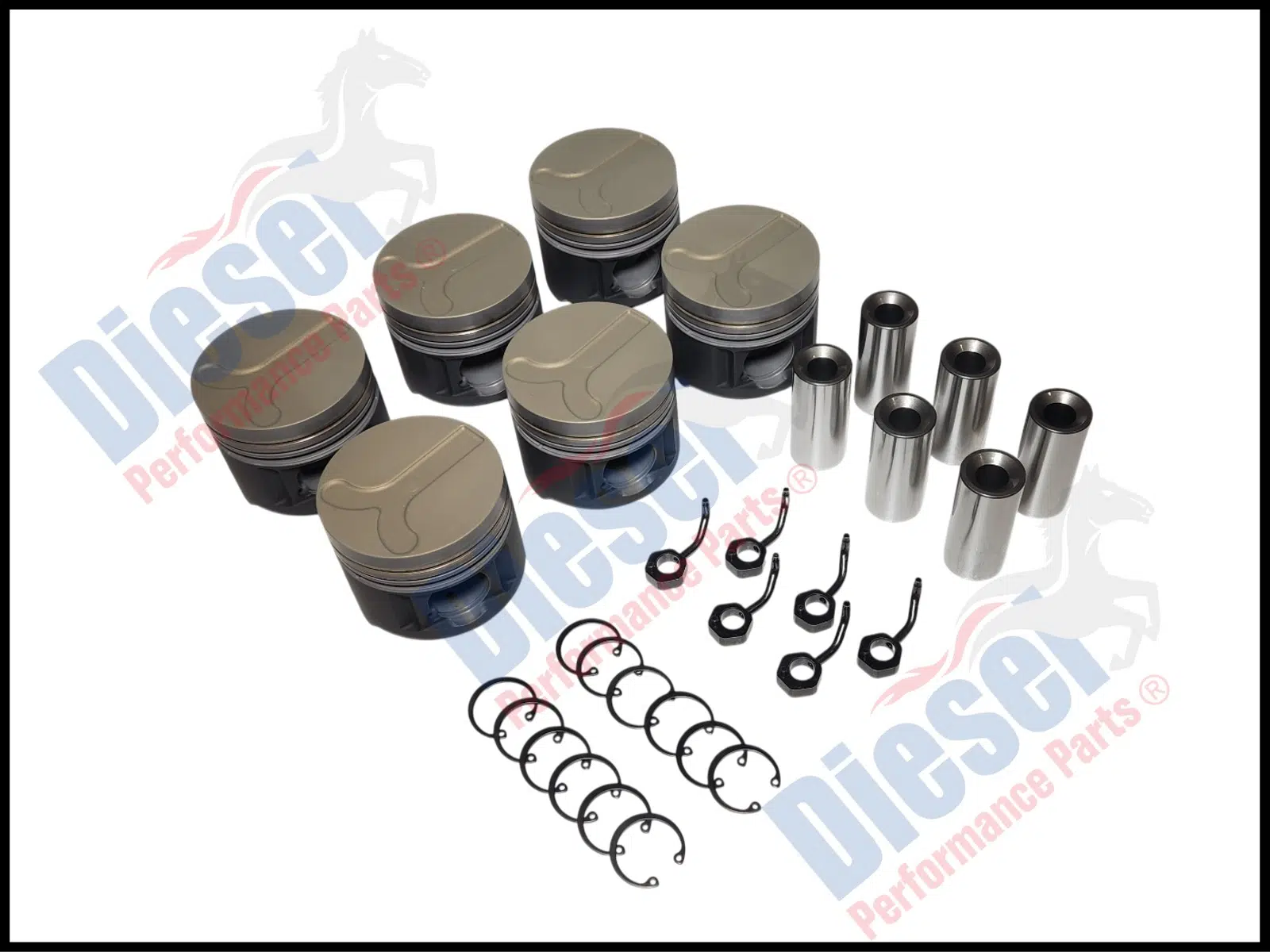 Piston 1.00mm oversize, Pre-topped, High Performance, "Y" Crown Design